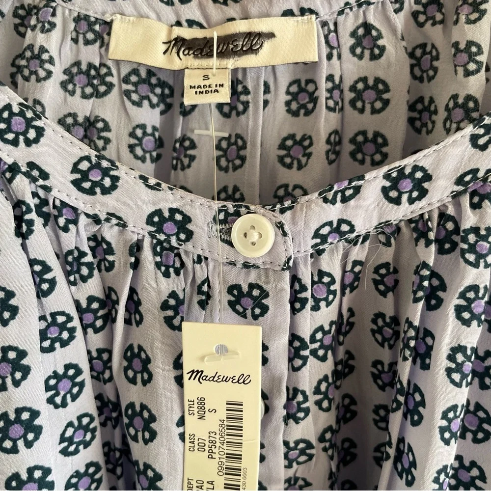 Madewell blue puff